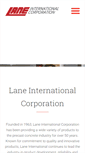 Mobile Screenshot of laneinternational.com