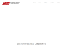 Tablet Screenshot of laneinternational.com